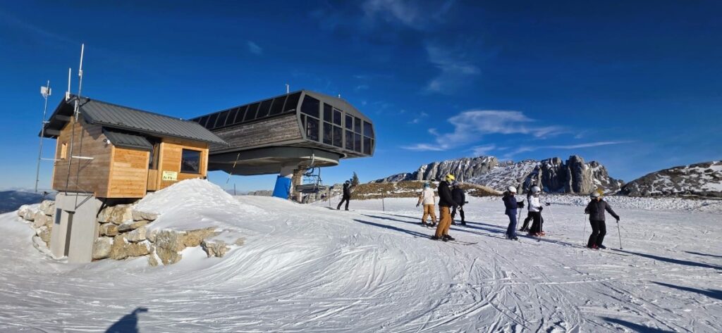 French Alps Family Road Trip Itinerary: A 10-Day Winter Route from England 8 view from Villard-de-Lans ski resort on the french alps winter holiday