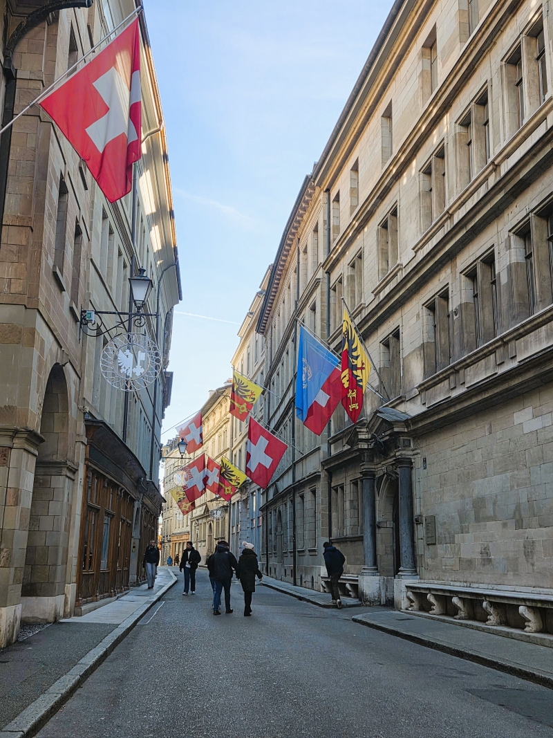 a street in geneva switzerland