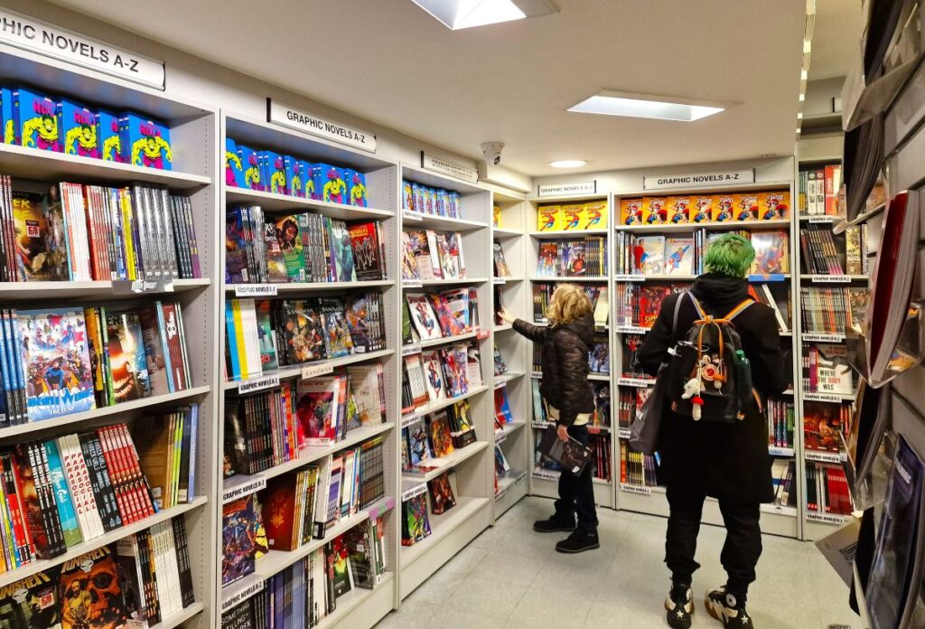 day out in london the forbidden planet shop by alexandra in england