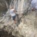child climbing Cheile Băniței or Bănița Gorge which is one of the hidden gems of Romania - taken by Alexandra in England