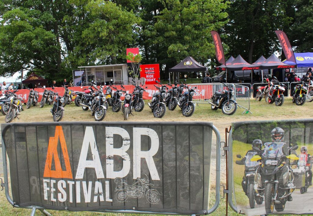test ride at abr motorcycle festival