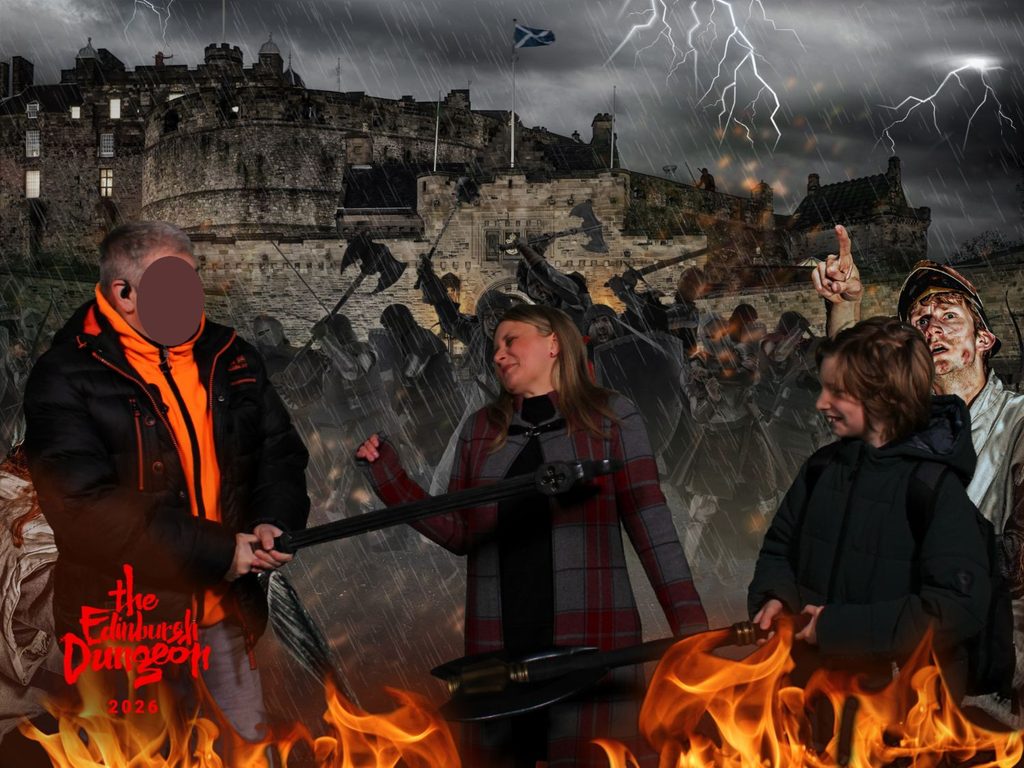 Alexandra in England at Edinburgh Dungeon best places to visit in edinburghs old town